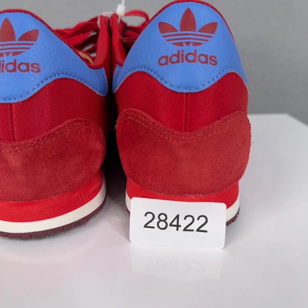 Adidas Shoes Mens 12 Red Blue Low Top Sneakers Retro Running Galaxy OG JR1147